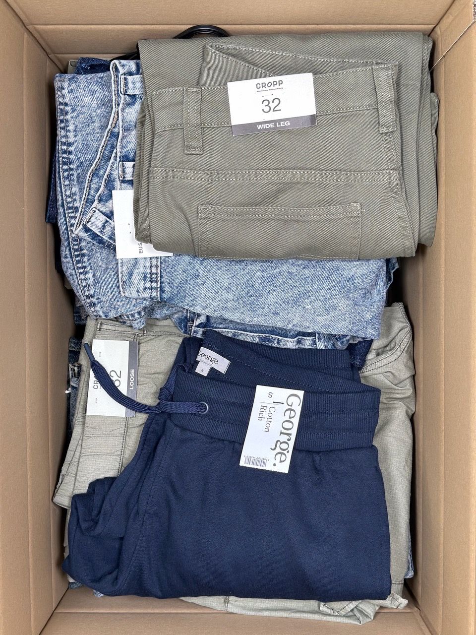 Mix męskich spodni od europejskich retailerów