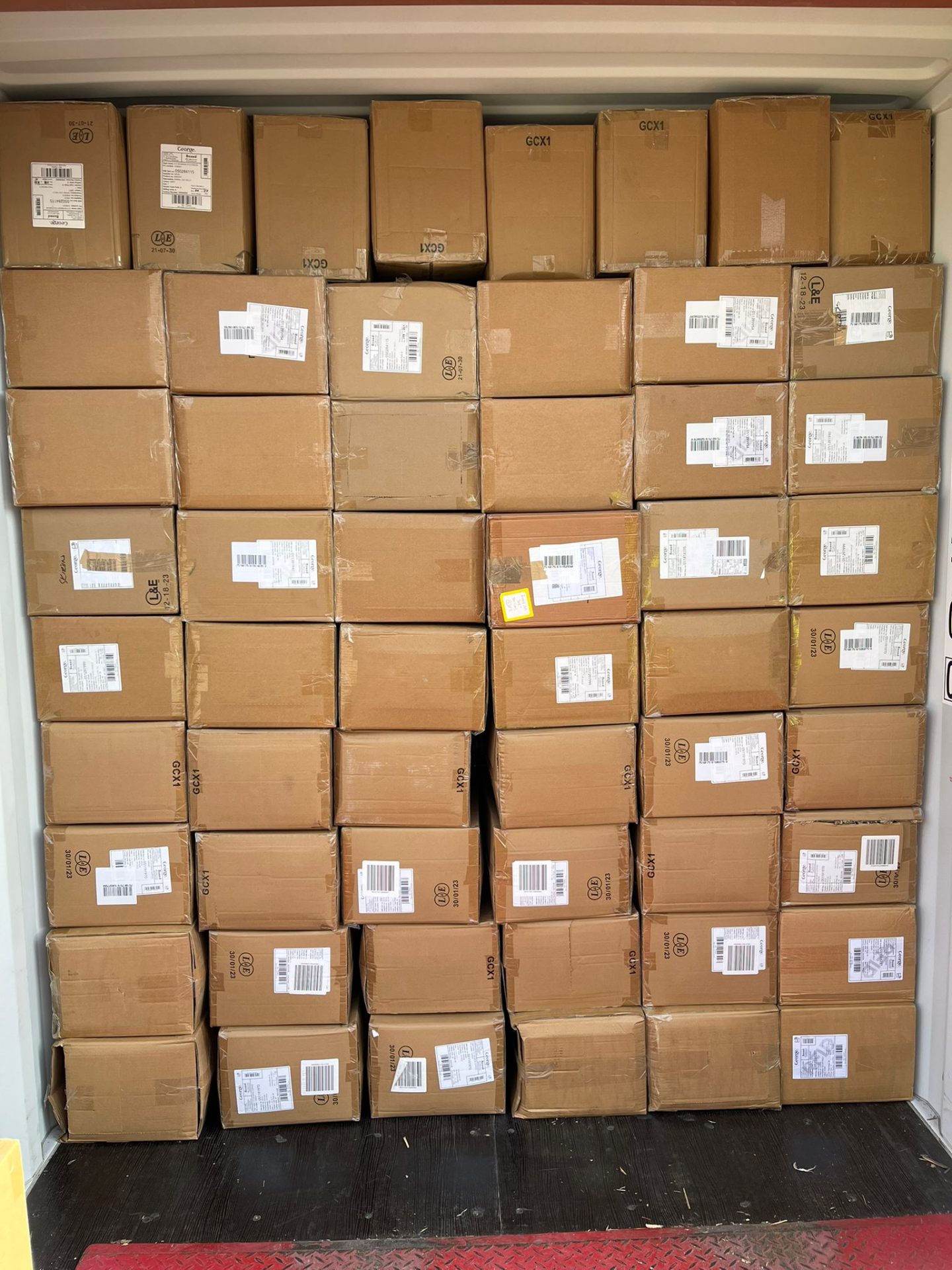 Mixed branded apparel - sorted by category before loading